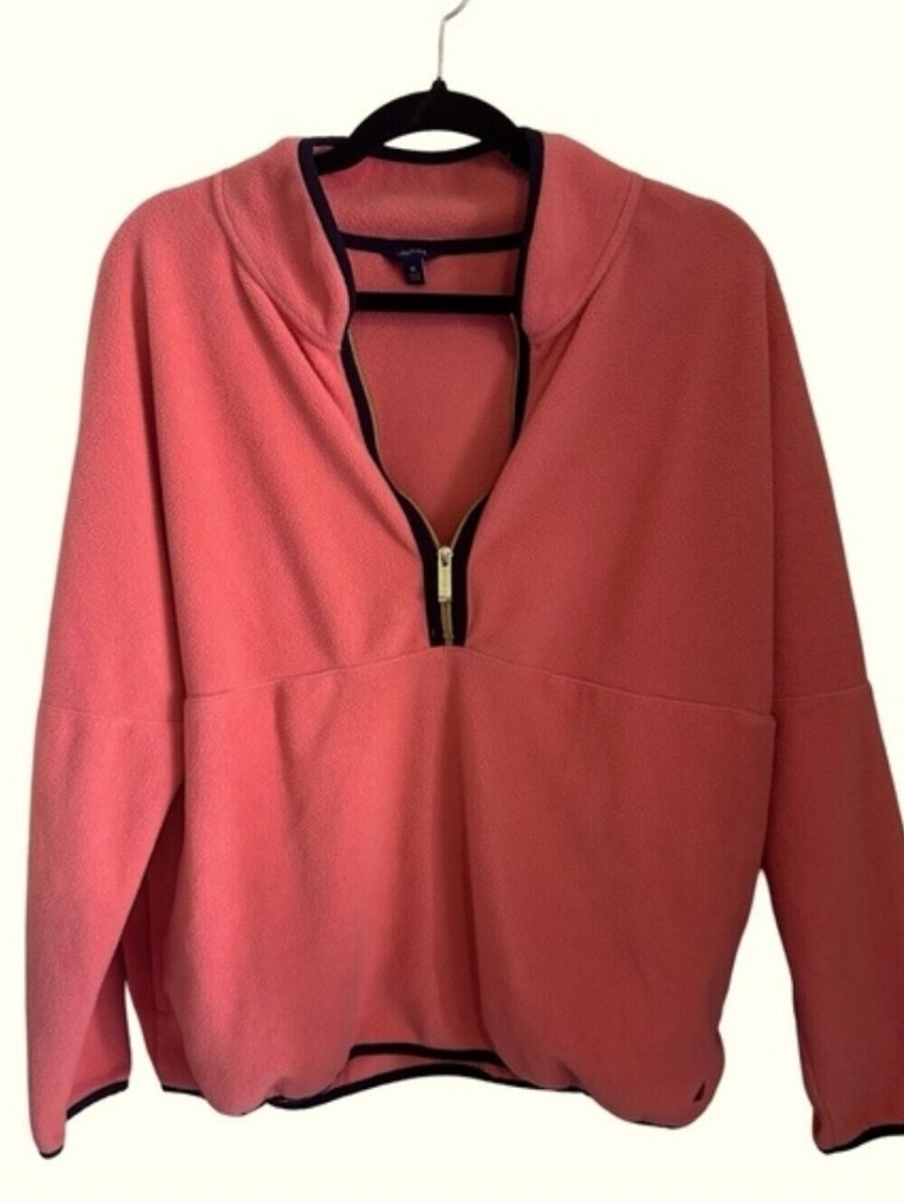 Nautica Fleece Zipper Jacket Orange Color XL Fall Winter Spring - Picture 6 of 6